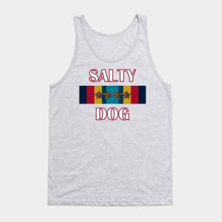 Navy Salty Dog Sea Service Ribbon Tank Top